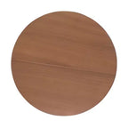 Tavolino rotondo con piedistallo, colore naturale e blu / naturale e nero, 1 posto