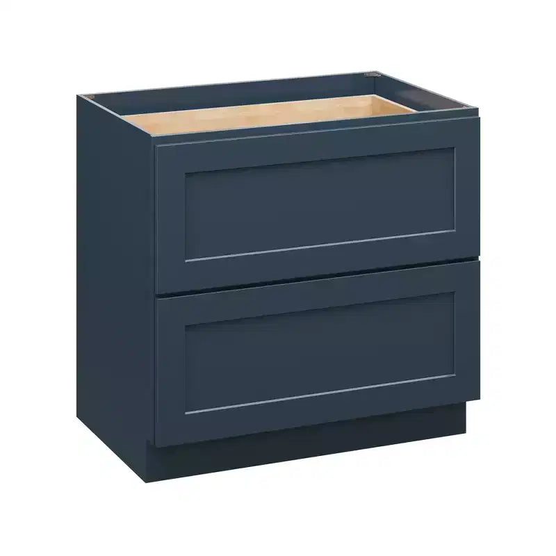 Mobile Base Cucina Bicolore a 2 Cassetti, Chiusura Ammortizzata, RTA, Montaggio per 1 Persona