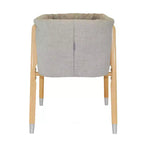 Culla mid-century in Glaciale Grigio / Crema Irlandese / Rosa Prezioso per 1 neonato, 0-5 mesi