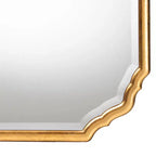 Specchio da parete ottagonale con cornice dorata, singolo, 35,4"L x 24"A