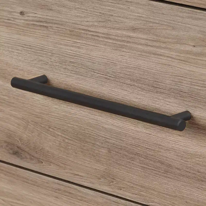Comò a 6 cassetti beige, truciolato, montaggio da 1 persona