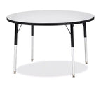 Jonti-Craft Berries Adult Height Color Edge Round Table 42 x 42 in Black