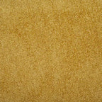 Poggiapiedi rotondo imbottito color senape, rivestito in lino, 1 posto