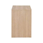 Comodino singolo in rovere/bianco stile Mid-Century