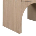 Comodino singolo in rovere/bianco stile Mid-Century