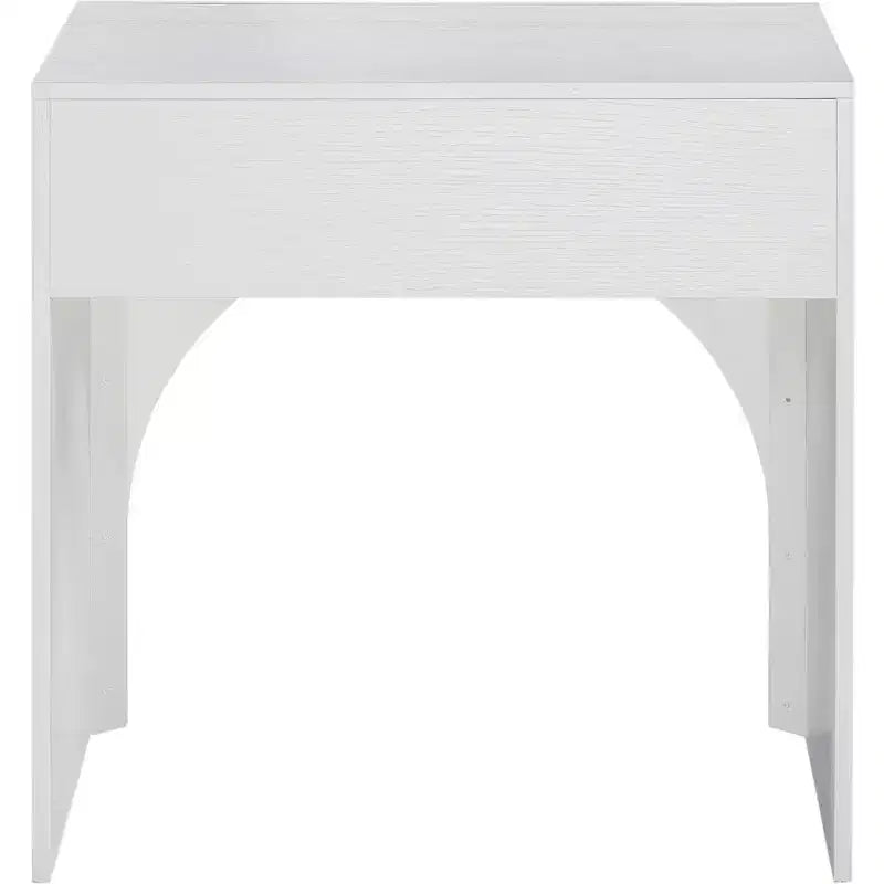 Comodino singolo in rovere/bianco stile Mid-Century