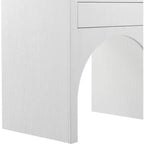 Comodino singolo in rovere/bianco stile Mid-Century