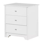 HomeStock Nightstand with Charging Station and Drawers