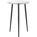 Hesse Marble Side Table - ACC3732A - Grey/Black - Safavieh