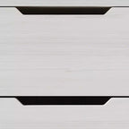 Comodino moderno a 2 cassetti grigio scuro/grigio chiaro