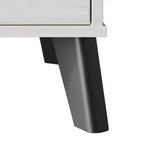 Comodino moderno a 2 cassetti grigio scuro/grigio chiaro