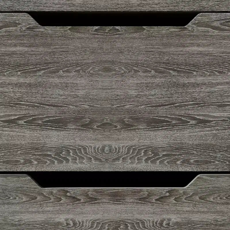 Comodino moderno a 2 cassetti grigio scuro/grigio chiaro