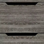 Comodino moderno a 2 cassetti grigio scuro/grigio chiaro