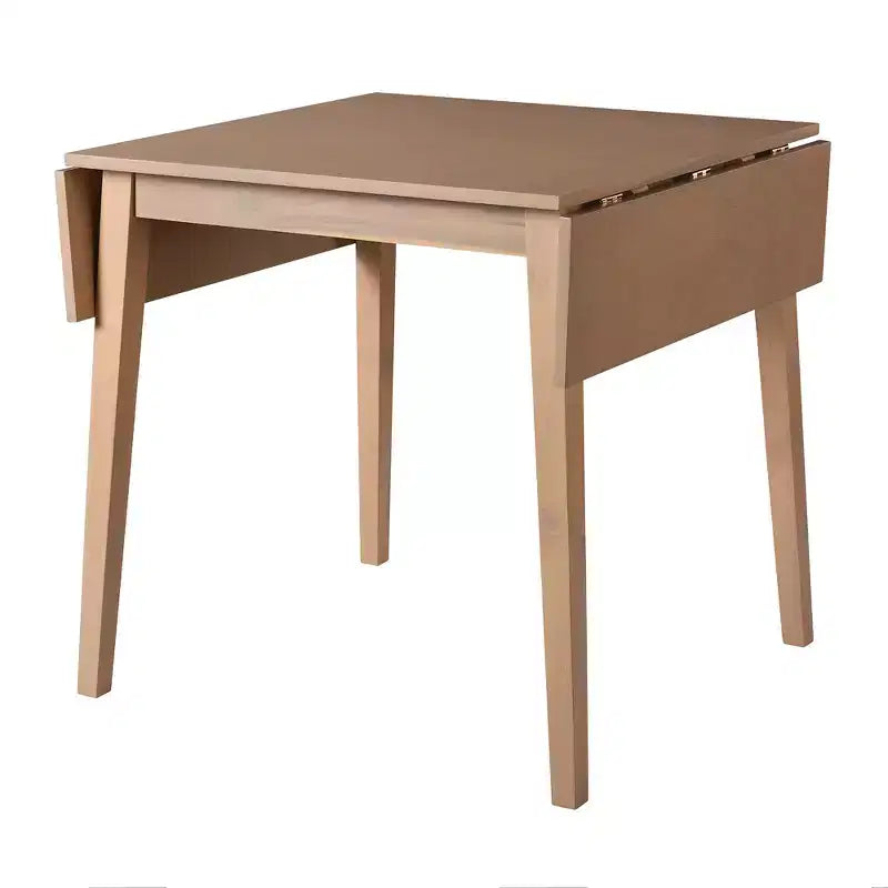 Set da pranzo con tavolo a ribalta nei colori Marrone/Espresso/Naturale e sedie imbottite, posti 2-4 (3 pezzi)