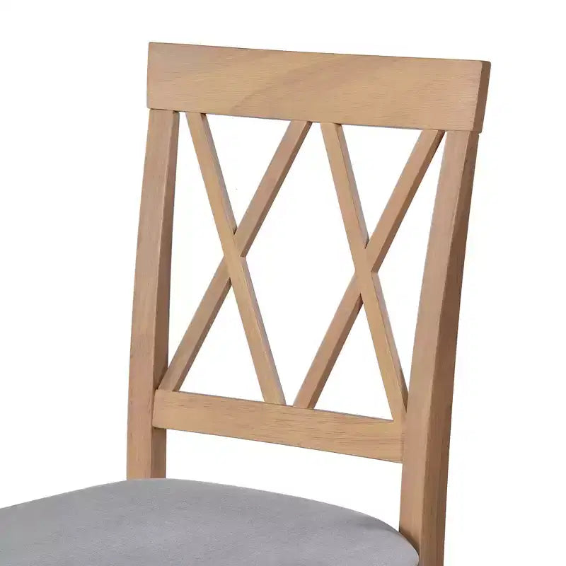 Set da pranzo con tavolo a ribalta nei colori Marrone/Espresso/Naturale e sedie imbottite, posti 2-4 (3 pezzi)