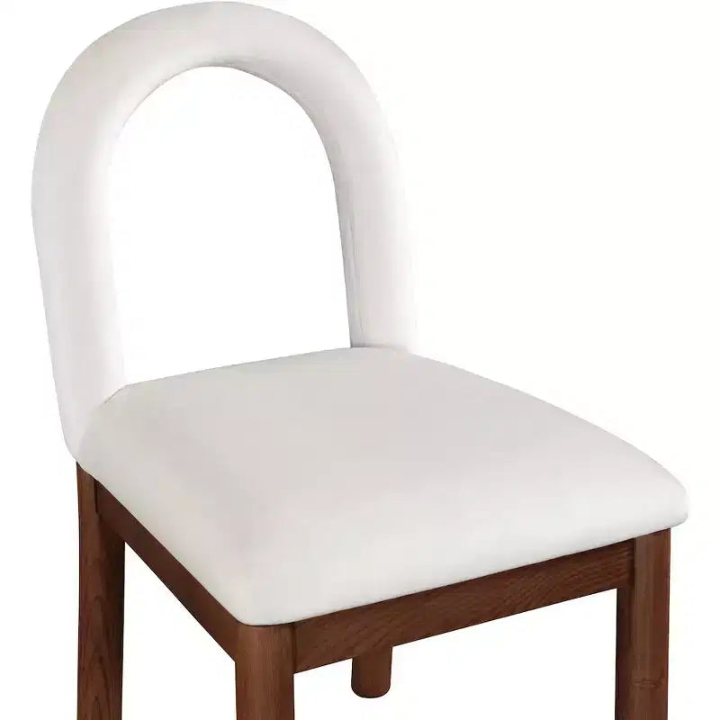 Sedia da pranzo in velluto con gambe in noce, stile Art Déco, 1 posto a sedere