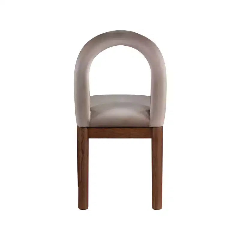 Sedia da pranzo in velluto con gambe in noce, stile Art Déco, 1 posto a sedere