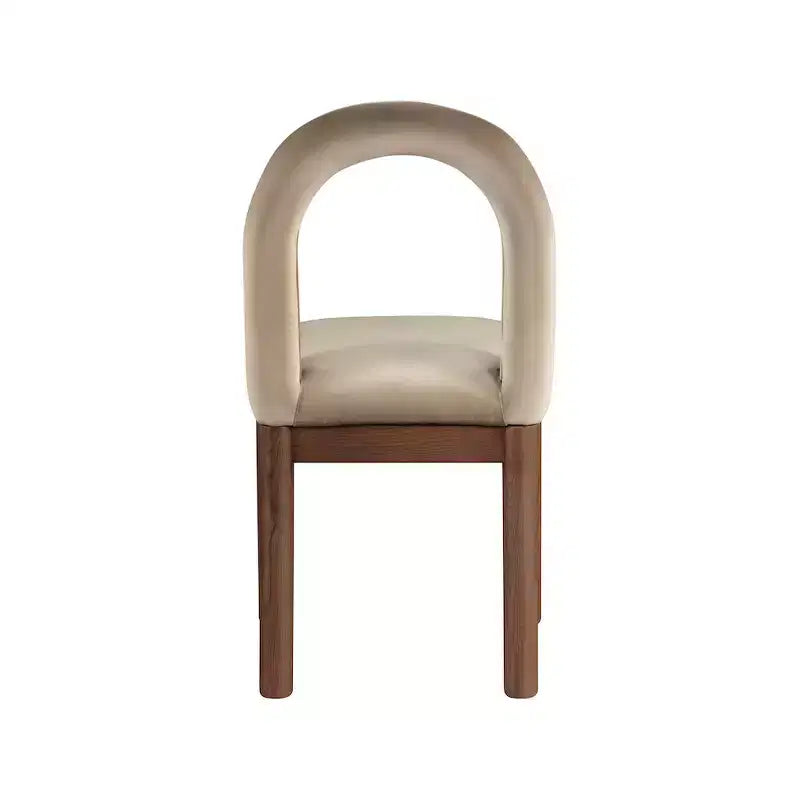 Sedia da pranzo in velluto con gambe in noce, stile Art Déco, 1 posto a sedere