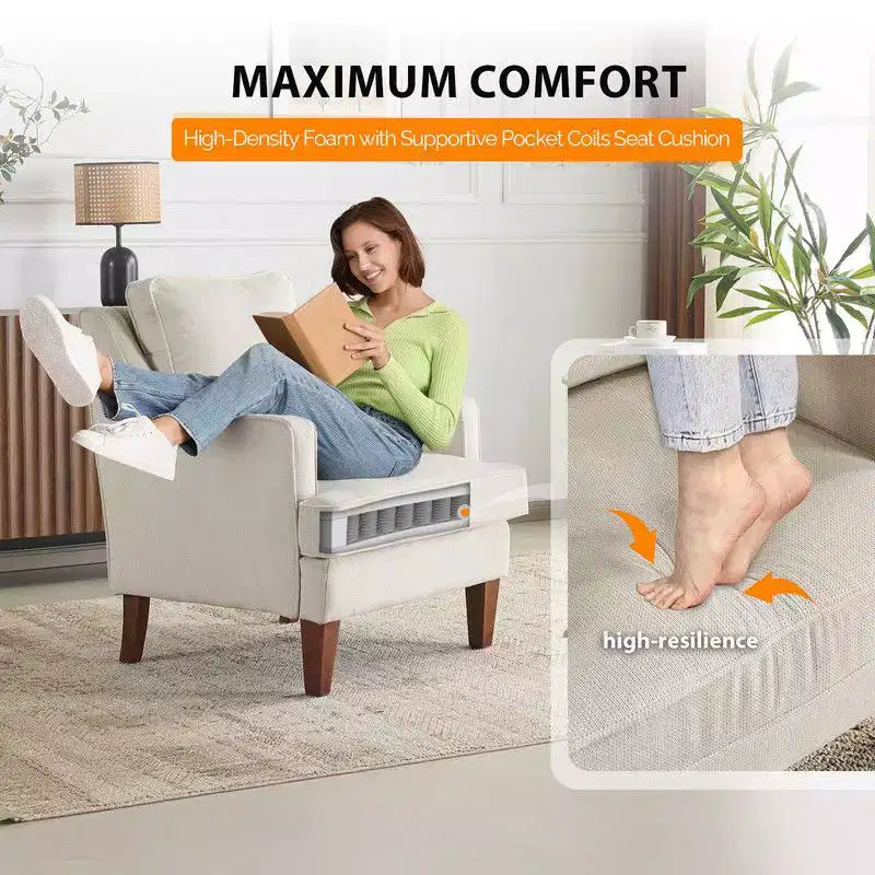 Poltrona accentata in velluto beige/nera/verde scuro/marrone chiaro/grigio chiaro, monoposto, struttura in legno massello