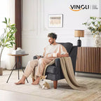 Poltrona accentata in velluto beige/nera/verde scuro/marrone chiaro/grigio chiaro, monoposto, struttura in legno massello