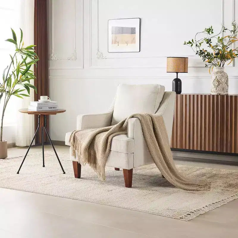 Poltrona accentata in velluto beige/nera/verde scuro/marrone chiaro/grigio chiaro, monoposto, struttura in legno massello