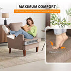 Poltrona accentata in velluto beige/nera/verde scuro/marrone chiaro/grigio chiaro, monoposto, struttura in legno massello