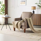 Poltrona accentata in velluto beige/nera/verde scuro/marrone chiaro/grigio chiaro, monoposto, struttura in legno massello