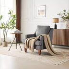 Poltrona accentata in velluto beige/nera/verde scuro/marrone chiaro/grigio chiaro, monoposto, struttura in legno massello