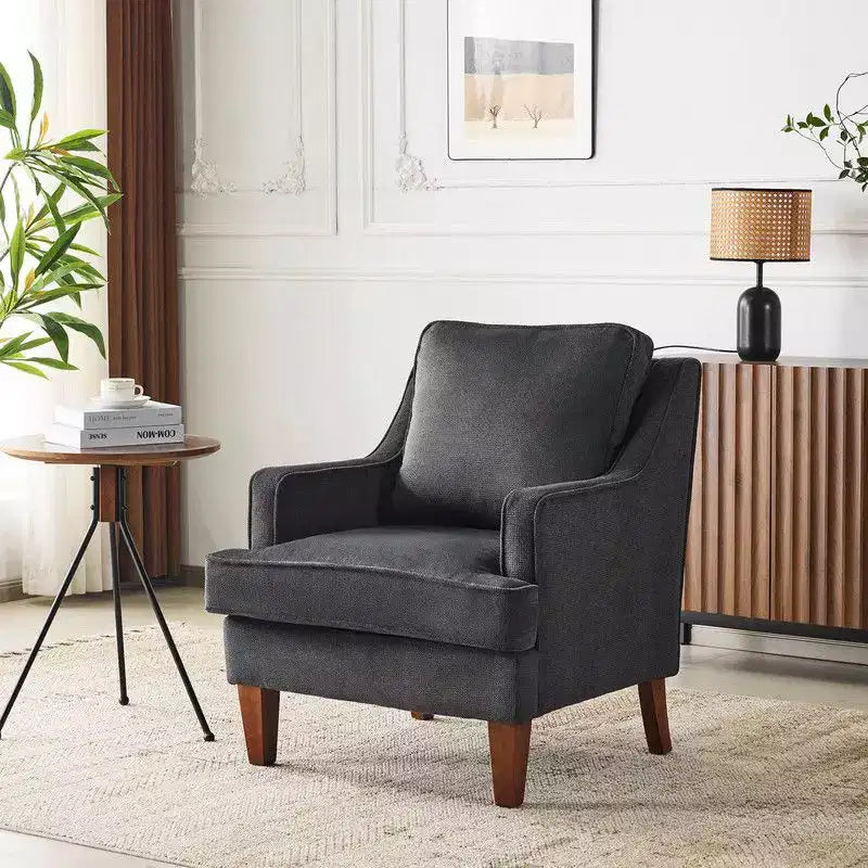Poltrona accentata in velluto beige/nera/verde scuro/marrone chiaro/grigio chiaro, monoposto, struttura in legno massello