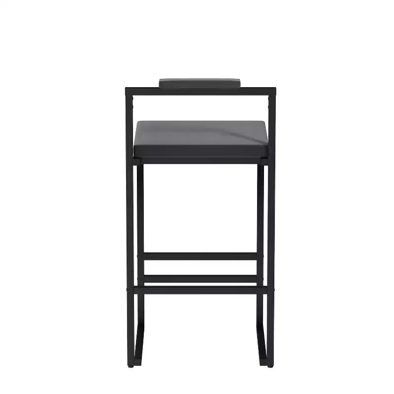 Sgabello da bar in velluto grigio, senza schienale basso, 1 posto