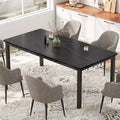 79Large Industrial Dining Room Table for 6-8 People Rectangular Wood Kitchen Table Modern Farmhouse Dining Table Kitchen Dining Room Table with Duty