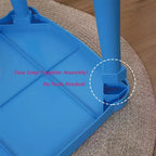 Tavolo attività per bambini in plastica blu rettangolare, 1 posto, 50,8 cm H x 52 cm L x 73 cm P