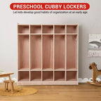 Mobile Cubby per stoccaggio in legno, con/senza vetro, 8 o 15 sezioni, multiutente