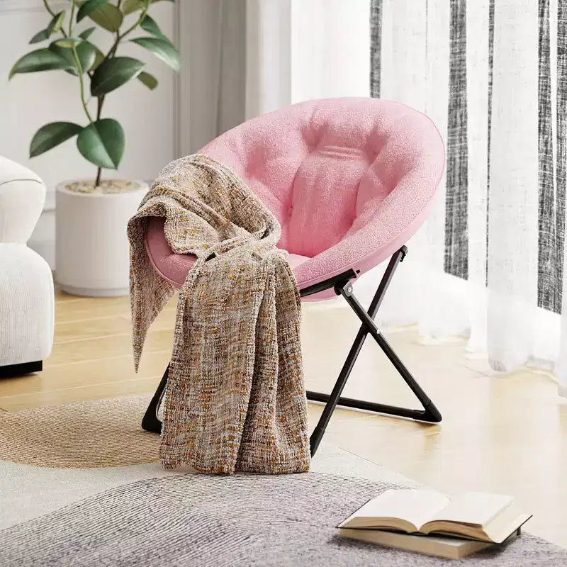 Poltrona a Fiori, Grigio/Rosa, Seduta Singola, Ferro e Cotone
