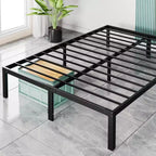 Alvantor Heavy Duty Metal Bed Frame with Steel Slat Support  No Box Spring Needed, 12 Underbed Storage, Quick Assembly, 300 lb Capacity (Full)