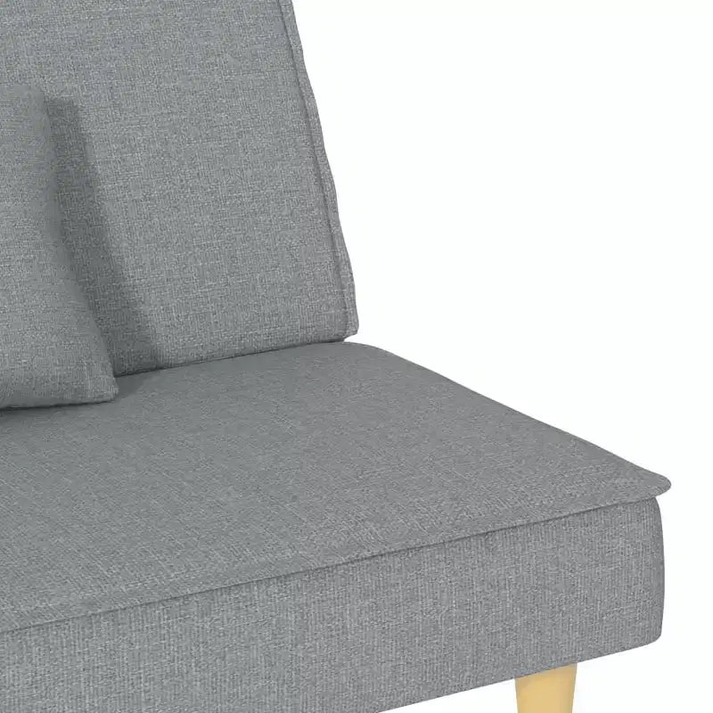 Divano letto convertibile biposto grigio chiaro