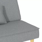 Divano letto convertibile biposto grigio chiaro