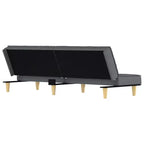 Divano letto convertibile biposto grigio chiaro