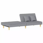 Divano letto convertibile biposto grigio chiaro