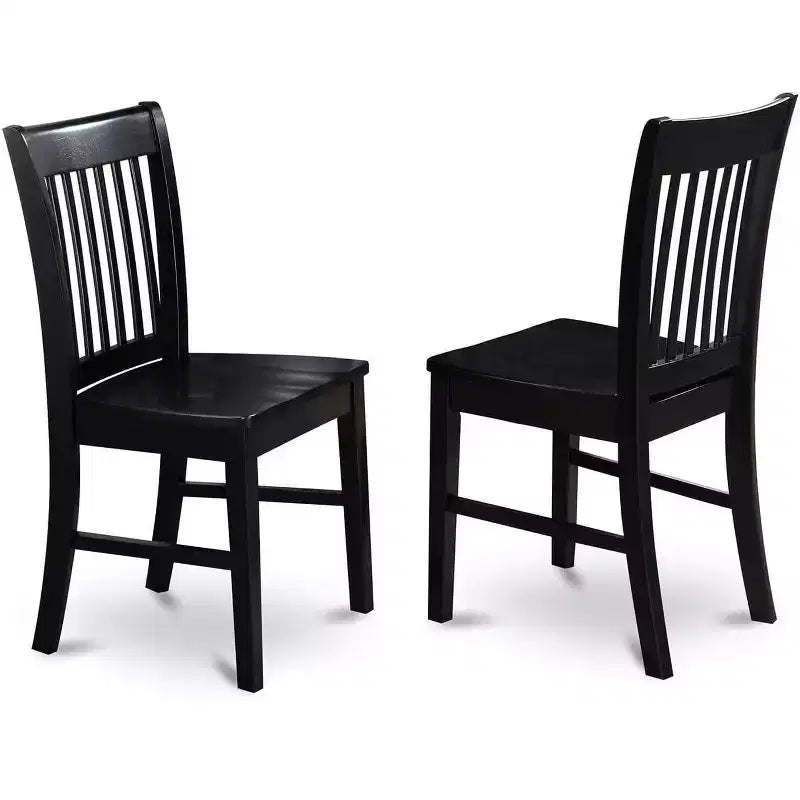 Set tavolo da pranzo rotondo con ante a ribalta, nero/rovere, 3 pezzi, 2 posti a sedere