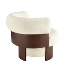 Poltrona a botte girevole beige/verde, 1-2 posti