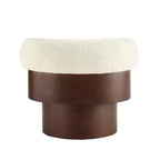 Poltrona a botte girevole beige/verde, 1-2 posti