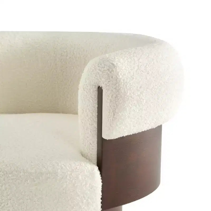 Poltrona a botte girevole beige/verde, 1-2 posti