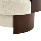 Poltrona a botte girevole beige/verde, 1-2 posti