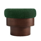 Poltrona a botte girevole beige/verde, 1-2 posti