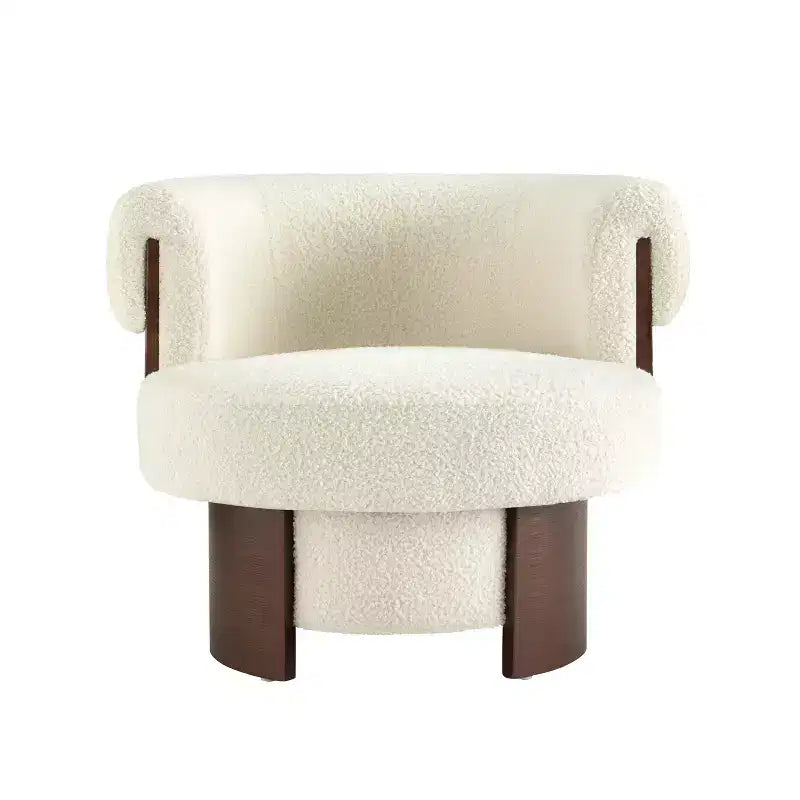 Poltrona a botte girevole beige/verde, 1-2 posti