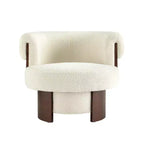 Poltrona a botte girevole beige/verde, 1-2 posti