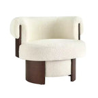 Poltrona a botte girevole beige/verde, 1-2 posti