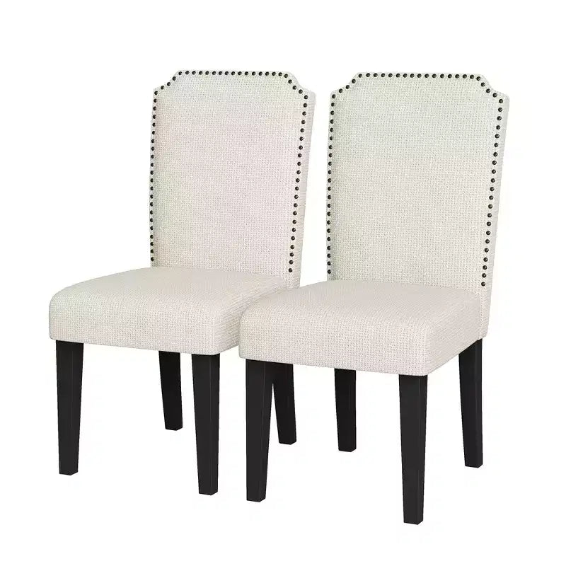 Modern Upholstered Dining Chairs. Modern Woven Fabric Kitchen Chairs for Dining Table. Comfortable Dining Room Chair for Home Living Room. Gray