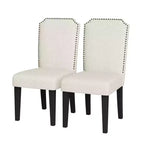 Modern Upholstered Dining Chairs. Modern Woven Fabric Kitchen Chairs for Dining Table. Comfortable Dining Room Chair for Home Living Room. Gray